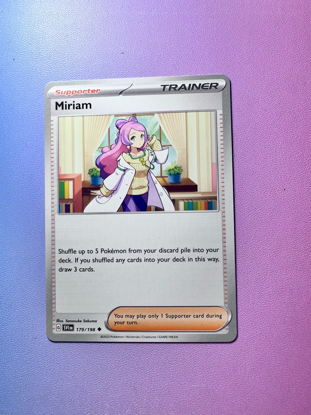 miriam - 179/198 (uncommon) — pokémon: scarlet & violet - base